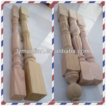 Top wood balusters and newels